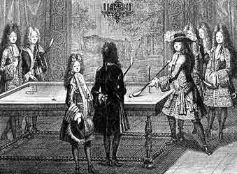 Ook aan het Franse Hof van Louis XI werd reeds biljart gespeeld. 