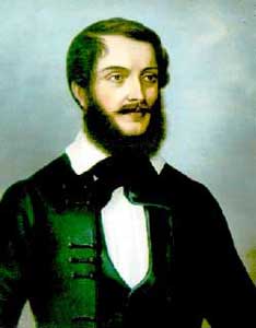 Kossuth Lajos, de Hongaarse vrijheidsstrijder en politicus.
