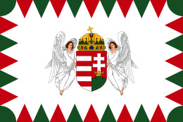 Vlag van de President van Hongarije.