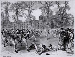'Football at Rugby', illustratie