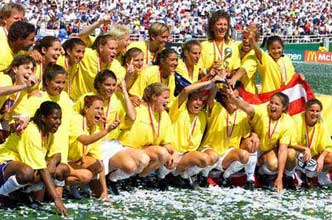 Het team van de Verenigde Staten, Wereldkampioen 1999.