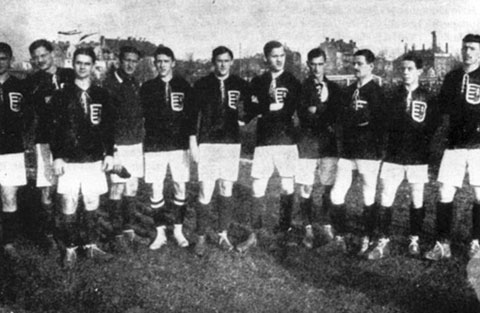 Hongaars elftal 17-12-1911.