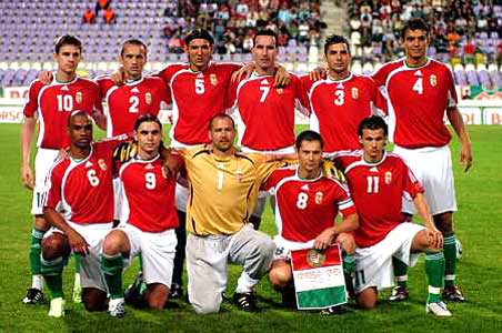 De Hongaarse nationale ploeg van 2 september 2006.