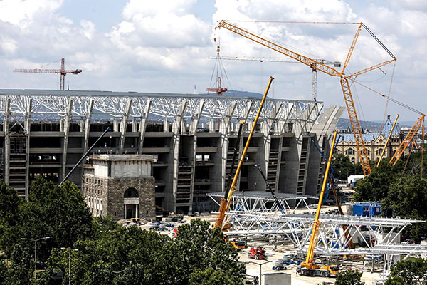 Puskás Stadion 59 jan 2018 opbouw.