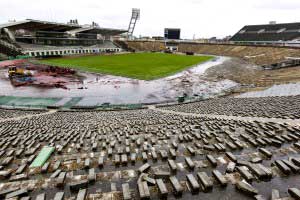 Afbraak Puskás Ferenc Stadion.