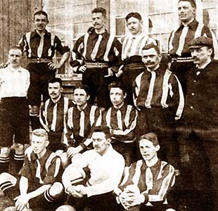 Spelers van Kopenhagen, Olympisch Kampioen op de Spelen van 1906 in Athene.