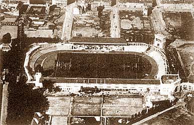 Het Olympisch Stadion in Antwerpen (Beerschot Stadion) 1920.