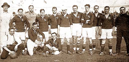 Het Spaans elftal OS 1920....