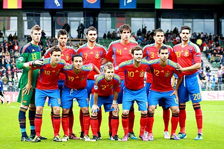 Spanje Europees Kampioen U21 in 2011.