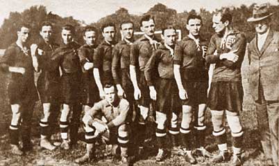 Het Hongaars Olympisch elftal 1924.