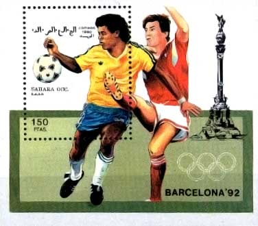 Postzegel Olympische Spelen Barcelona 1992.
