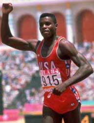 Carl Lewis, meervoudig Olympisch kampioen Atletiek.