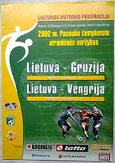 Aankondiging Litouwen-Hongarije 11-10-2000.
