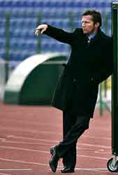 De coach van het Hongaarse team, Lothar Matthäus