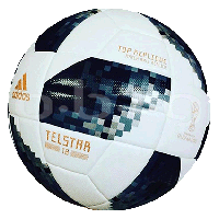 De officiële bal in Rusland, de Telstar 18.