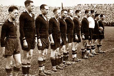 Het Belgisch team in 1934. 