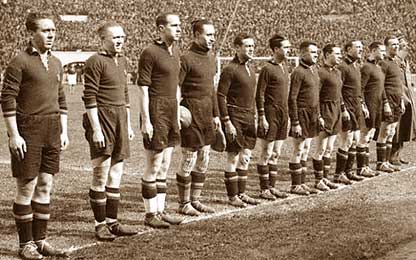Het Belgisch team op het WK 1938.