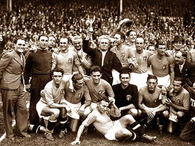 Italië Wereldkampioen 1938 in Frankrijk.