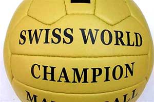 De bal 'Swiss World Champion', gebruikt op de Wereldbeker 1954.