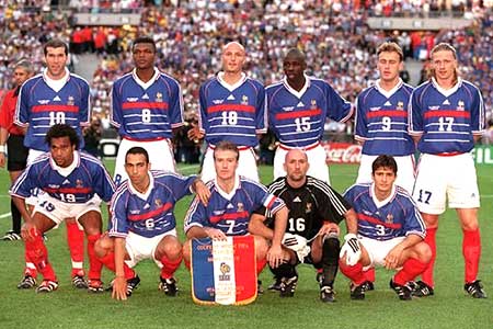 Frankrijk Wereldkampioen 1998.