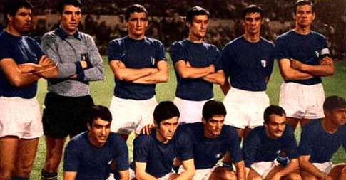 Italië Europees kampioen 1968.
