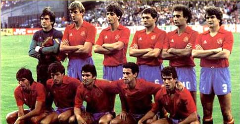 Spanje Europees zilver 1984.