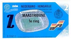 Nederland-Hongarije 29-4-1987
