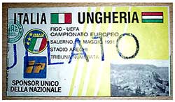 Italië-Hongarije 1-5-1991