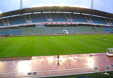 Het Ullevi Stadion in Göteborg waar de finale gespeeld werd.