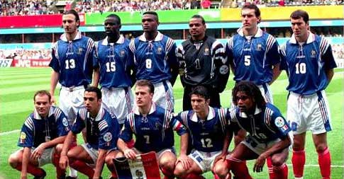 Frankrijk Europees 4de in 1996.