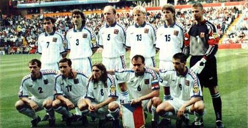 Tsjechië Europees zilver 1996.