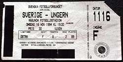 Zweden-Hongarije 16-11-1994