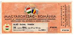Hongarije-Roemenië 14-10-1998