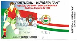 Portugal-Hongarije 9-10-1999