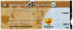 Hongarije-San Marino 16-10-2002
