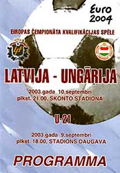 Letland-Hongarije 10-9-2003