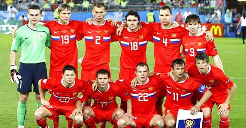 Rusland Europees 4de in 2008.