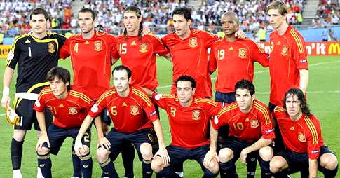 Spanje Europees kampioen 2008.