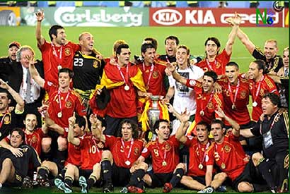 Spanje viert een meer dan verdiende EK-titel.