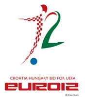 Hongarije en Kroatië ontwierpen al hun logo voor het EK 2012. 