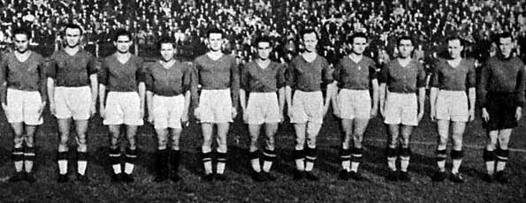 Het team van Újpesti TE.