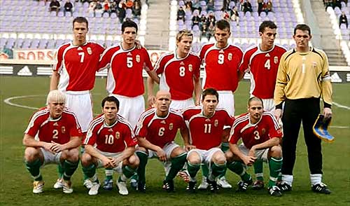 Het A-team van Hongarije met o.a. Bodor Boldizsár.