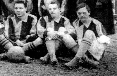 Borbás met enkele ploegmaats in 1912