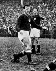 Börzsei tijdens de wedstrijd Hongarije-Oostenrijk op 29/10/1950 
