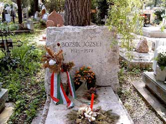 Het graf van Bozsik József op het Farkasréti kerkhof in Budapest.