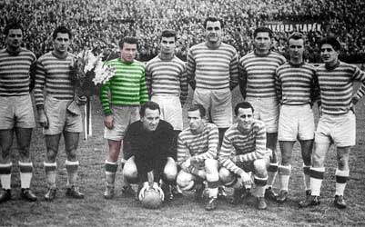 Budai met de ploeg Frencváros 1949.