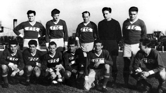 Dalnoki Jenõ met Ferencváros TC in december 1959.