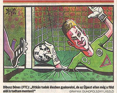 Dibusz leek onoverwinnelijk tegen Újpest FC op 4-9-2022