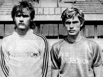 De broers Disztl Péter en László in 1979.