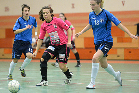 Dombai-Nagy Anett op 14 februari 2015 in volle actie bij de Futsalploeg Astra Hungary FC.
